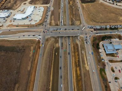 I-35W at Heritage Trace Pkwy. looking north