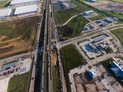 I-35W at Heritage Trace Pkwy. looking north