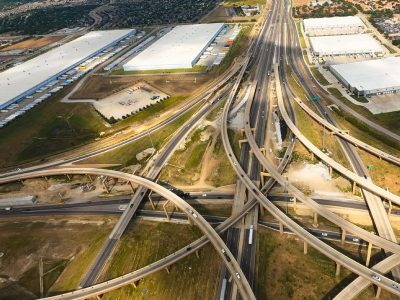 I-35W at I-820 looking north
