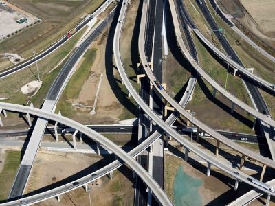 I-35W at I-820 looking northbound