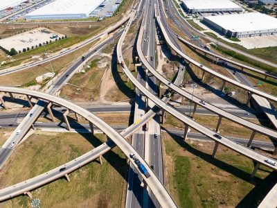 I-35W at I-820 looking south