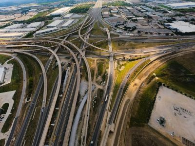 I-35W at I-820 looking south