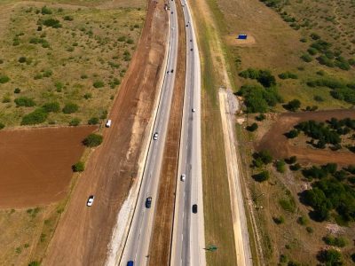 I-35W at Keller Hicks Rd. looking north