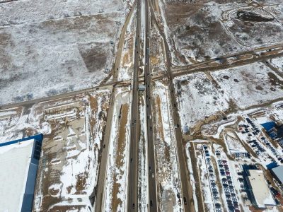 I-35W at Keller Hicks Rd. looking north