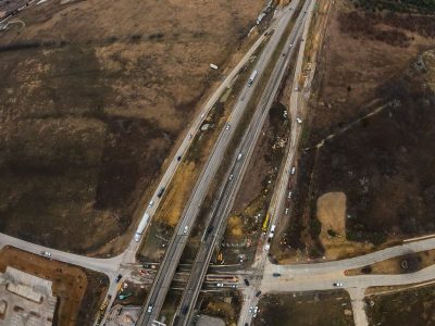 I-35W at Keller Hicks Rd. looking north