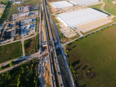 I-35W at Keller Hicks Rd. looking south