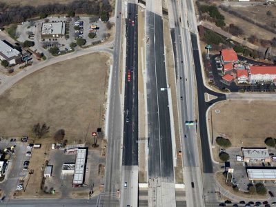 I-35W at Meacham Blvd. looking northbound