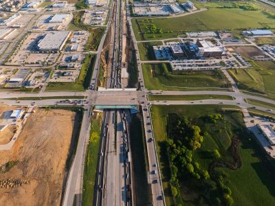 I-35W at N Tarrant Pkwy. looking north