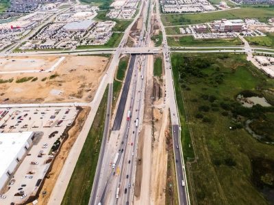 I-35W at N Tarrant Pkwy. looking north