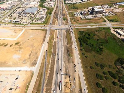 I-35W at N Tarrant Pkwy. looking north