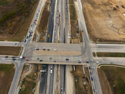 I-35W at N Tarrant Pkwy. looking south