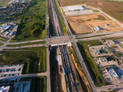 I-35W at N Tarrant Pkwy. looking south