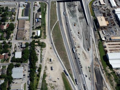 I-35W at NE 28th St. looking northbound