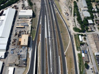 I-35W at NE 28th St. looking southbound