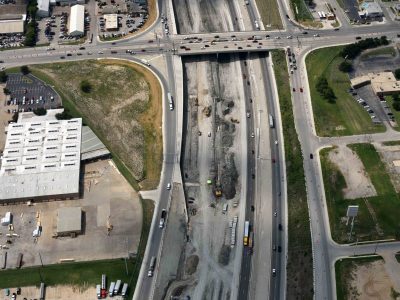 I-35W at NE 28th St. looking southbound