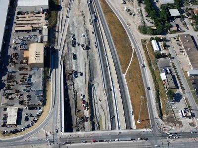 I-35W at NE 28th St. looking southbound