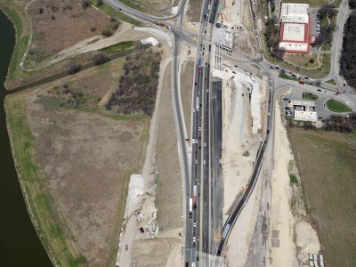 I-35W at Northside Dr. looking north
