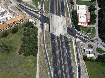 I-35W at Northside Dr. looking northbound