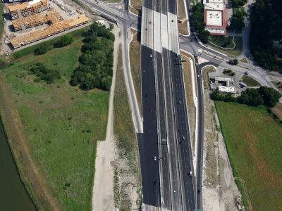 I-35W at Northside Dr. looking northbound