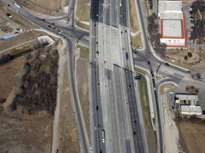 I-35W at Northside Dr. looking northbound