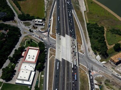 I-35W at Northside Dr. looking southbound