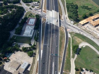 I-35W at Northside Dr. looking southbound
