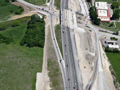 I-35W at Northside Dr. Yucca Ave. looking north