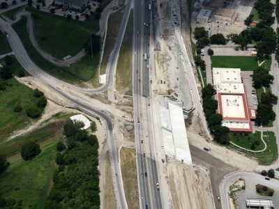 I-35W at Northside Dr./Yucca Ave. looking northbound