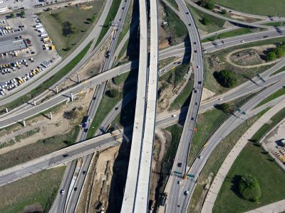 I-35W at SH 121 looking north