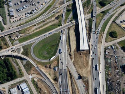 I-35W at SH 121 looking northbound