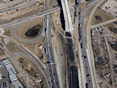 I-35W at SH 121 looking northbound