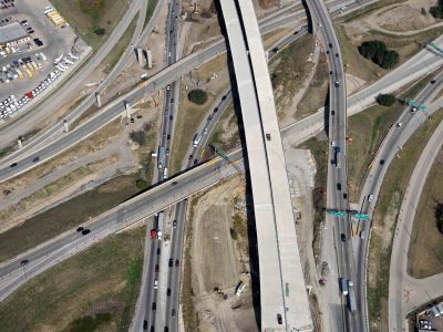 I-35W at SH 121 looking northbound
