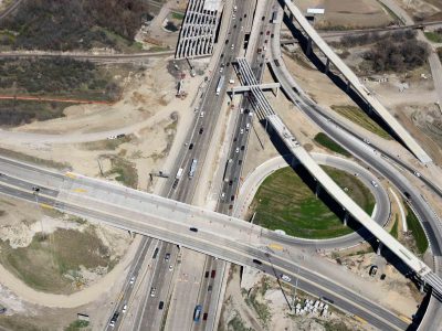 I-35W at Spur 280 looking north