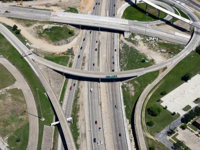 I-35W at Spur 280 looking north