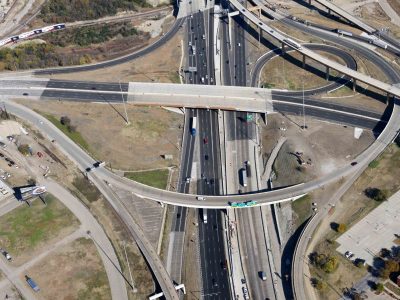 I-35W at Spur 280 looking northbound