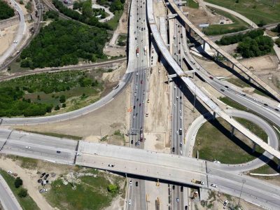 I-35W at Spur 280 looking northbound