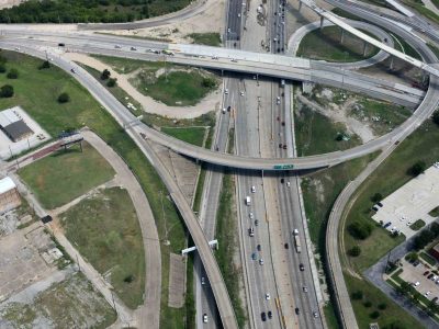 I-35W at Spur 280 looking northbound