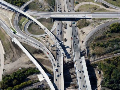I-35W at Spur 280 looking southbound