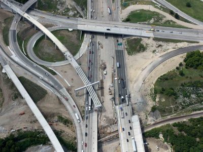 I-35W at Spur 280 looking southbound