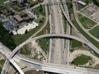 I-35W at Spur 280 looking southbound
