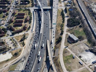 I-35W at Spur 280 looking southbound