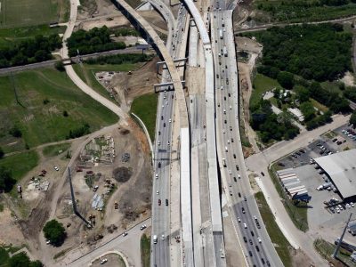 I-35W at Spur 280 looking southbound