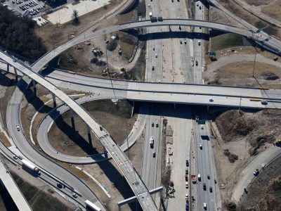 I-35W at Spur 280 looking southbound