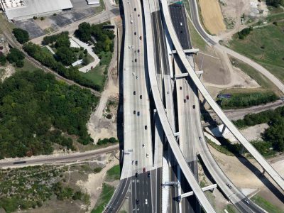 I-35W at Spur looking northbound