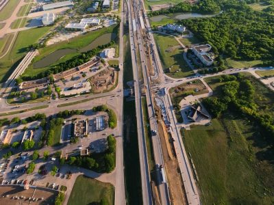 I-35W at Westport Pkwy. looking north