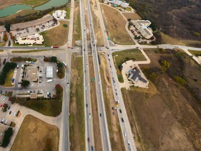 I-35W at Westport Pkwy. looking north