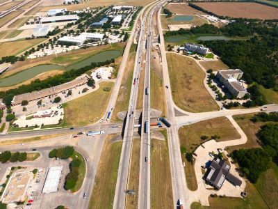 I-35W at Westport Pkwy. looking north