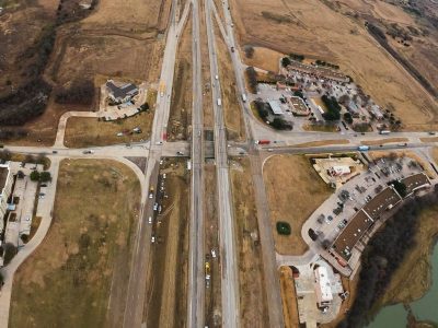 I-35W at Westport Pkwy. looking south