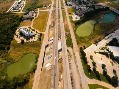 I-35W at Westport Pkwy. looking south