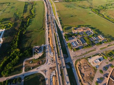 I-35W at Westport Pkwy. looking south